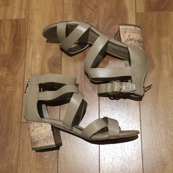 Indigo strappy wedge sandals - Picture 4 of 4